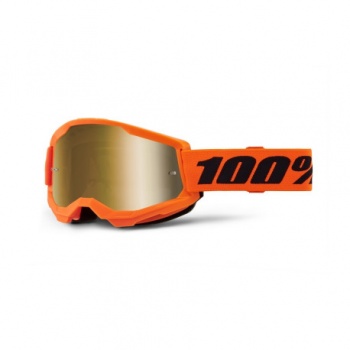 GAFAS 100% STRATA 2 M2 NARANJA / ORO ESPEJO ·